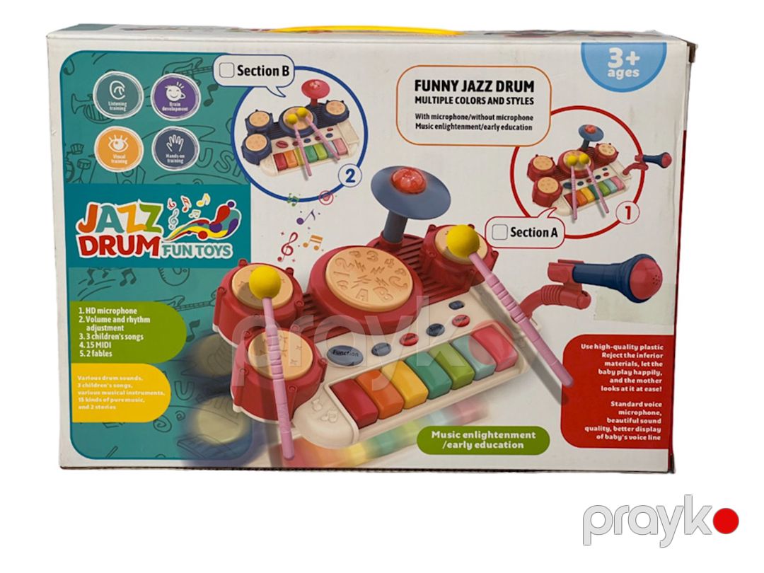 Oyuncaq ksilofon DJ241 Jazz Drum, 3+ yaş — Mallar, Bakı (2)