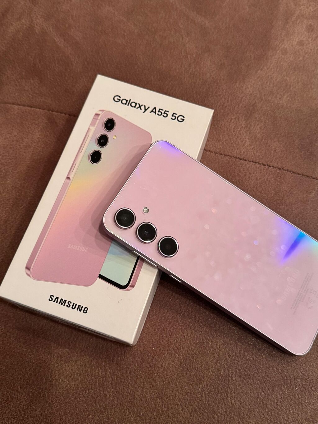 Samsung Galaxy A55 5G, rəng - Çəhrayı, Barmaq izi — Samsung, Bakı (3)