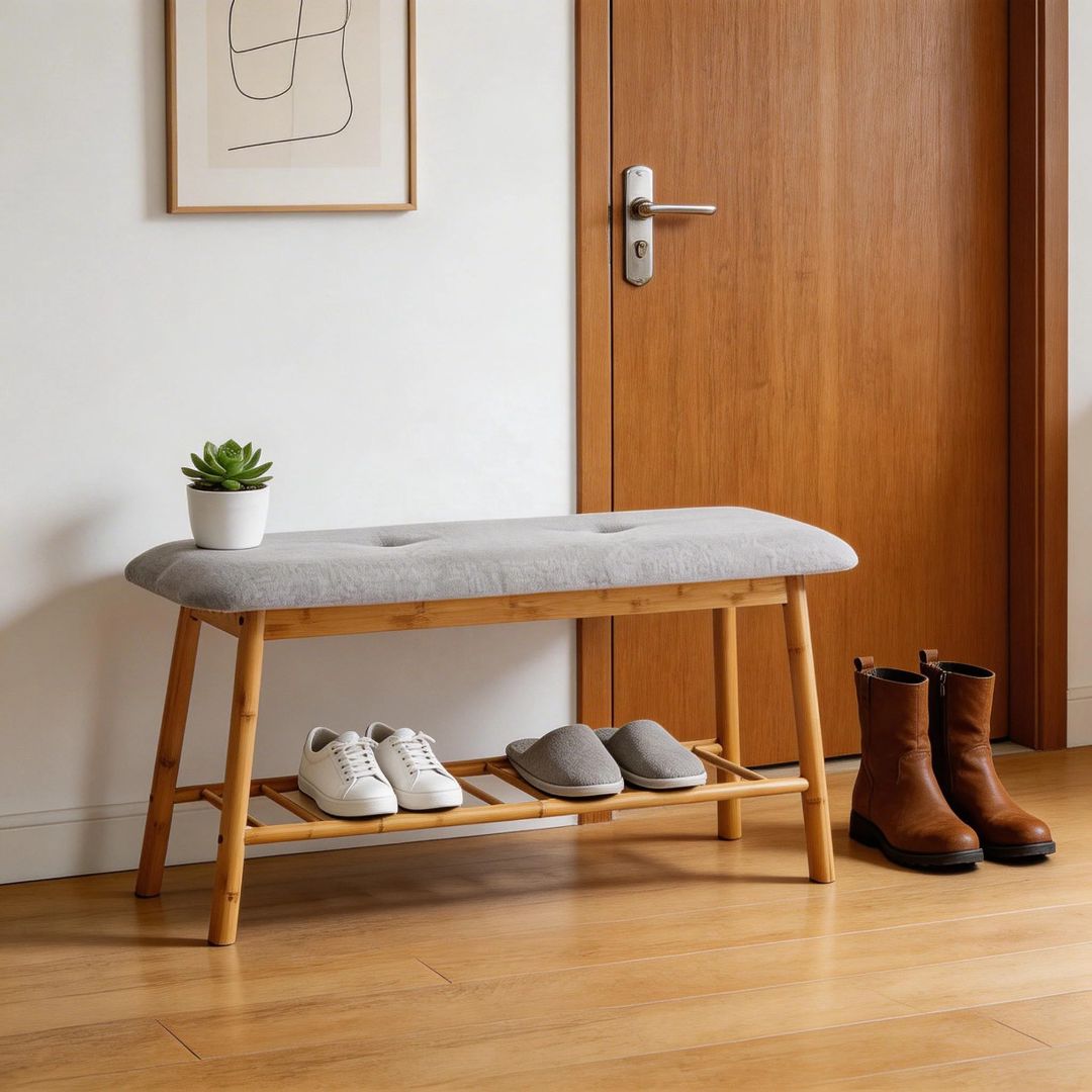 Skamya Home Design, bambuk, boz, 90x45x34 sm — Mallar, Bakı