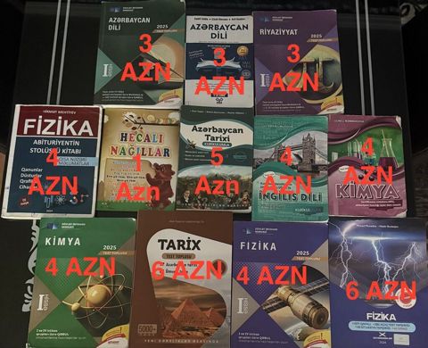 Dərs və abituriyent hazırlığı üçün müxtəlif fənnlər üzrə test — Xırdalan
