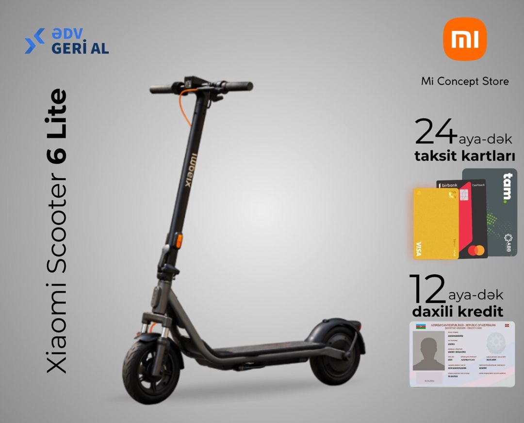 Elektrikli skuter "Xiaomi Scooter 6 Lite" — İdman, hobi, istirahət, Bakı