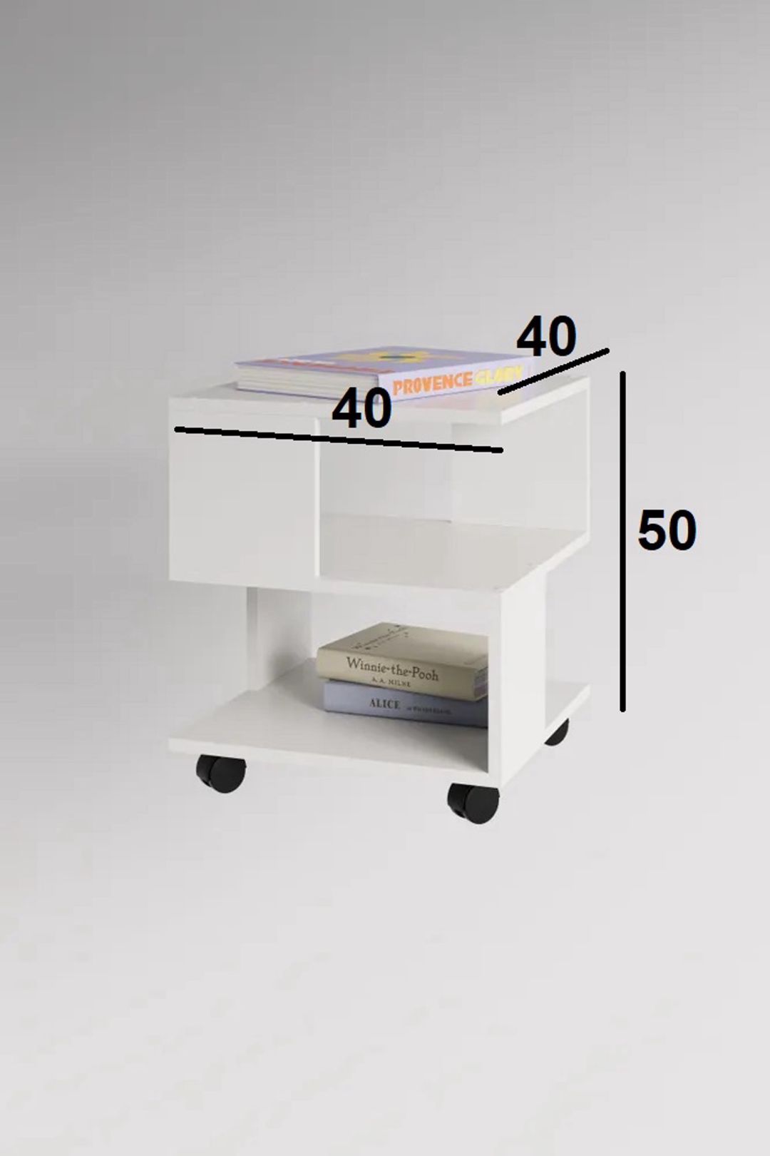 Jurnal masası Letta 3563_Letta25MashWh, 40x40x50 sm — Jurnal masaları, Bakı (2)