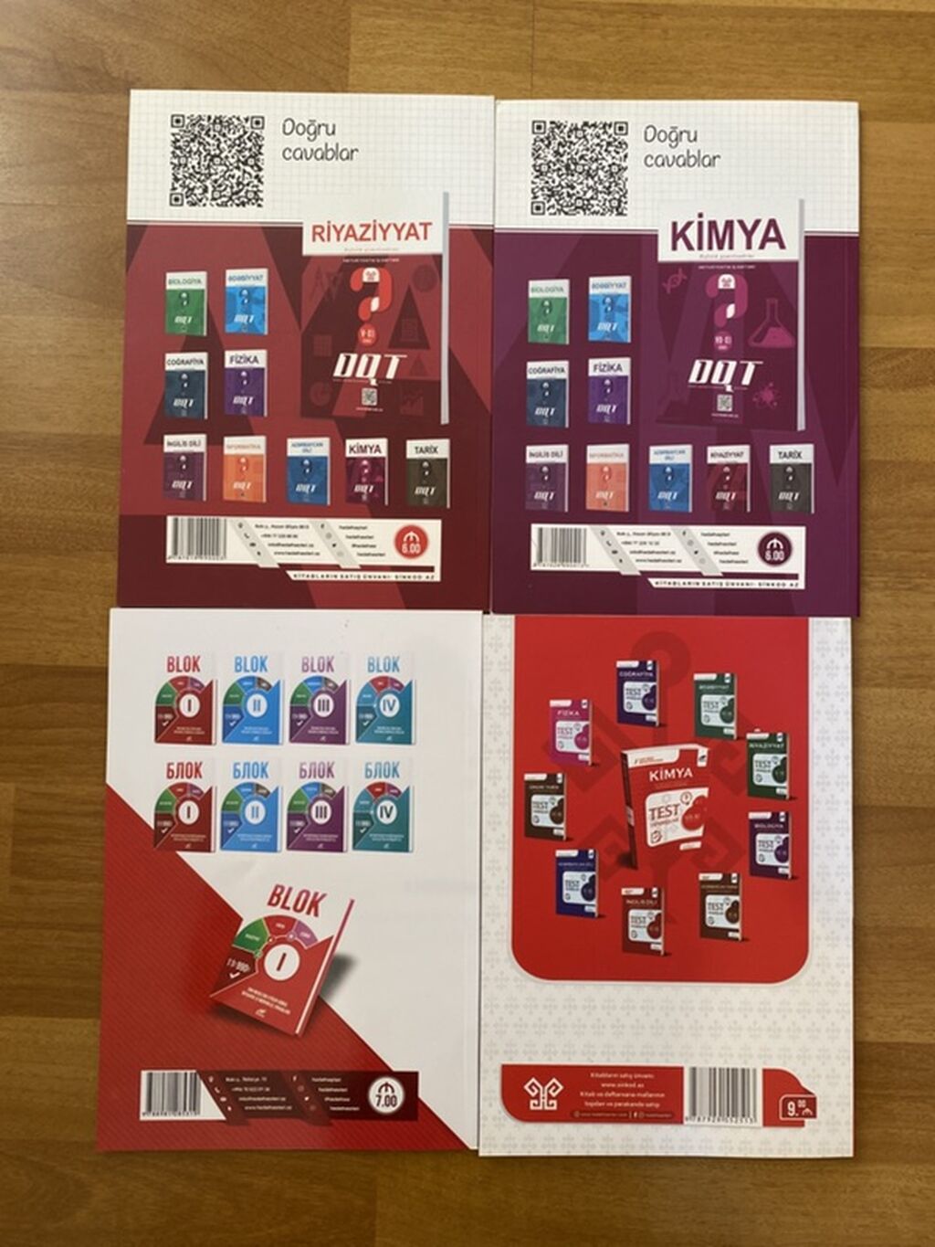 Abituriyentlər üçün hazırlıq və test dəftərləri dəsti Məzmun — Kitablar, Bakı (2)
