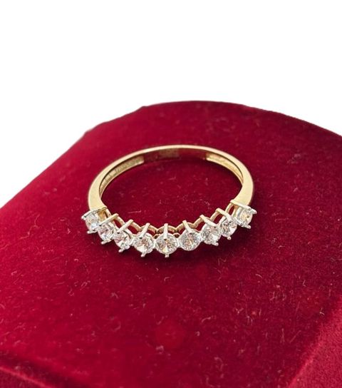 Qadın qızıl üzük 10445, 585 əyyar, ölçü 18.5 mm, 1.22 q - ozg.10445 — Bakı
