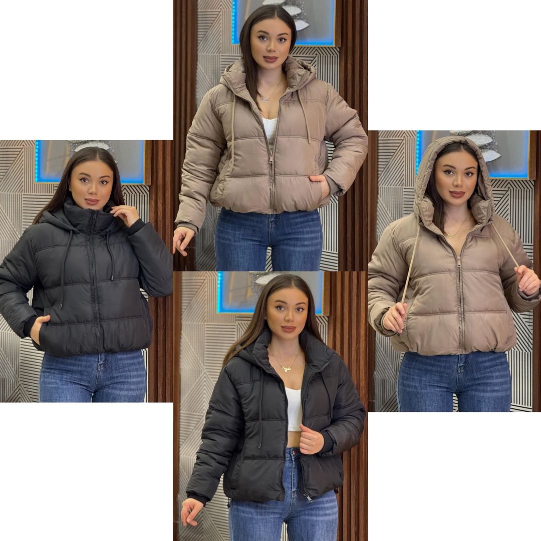 Qadın üçün qış gödəkçəsi, poliester, qara, ölçü XL — Mallar, Bakı (3)