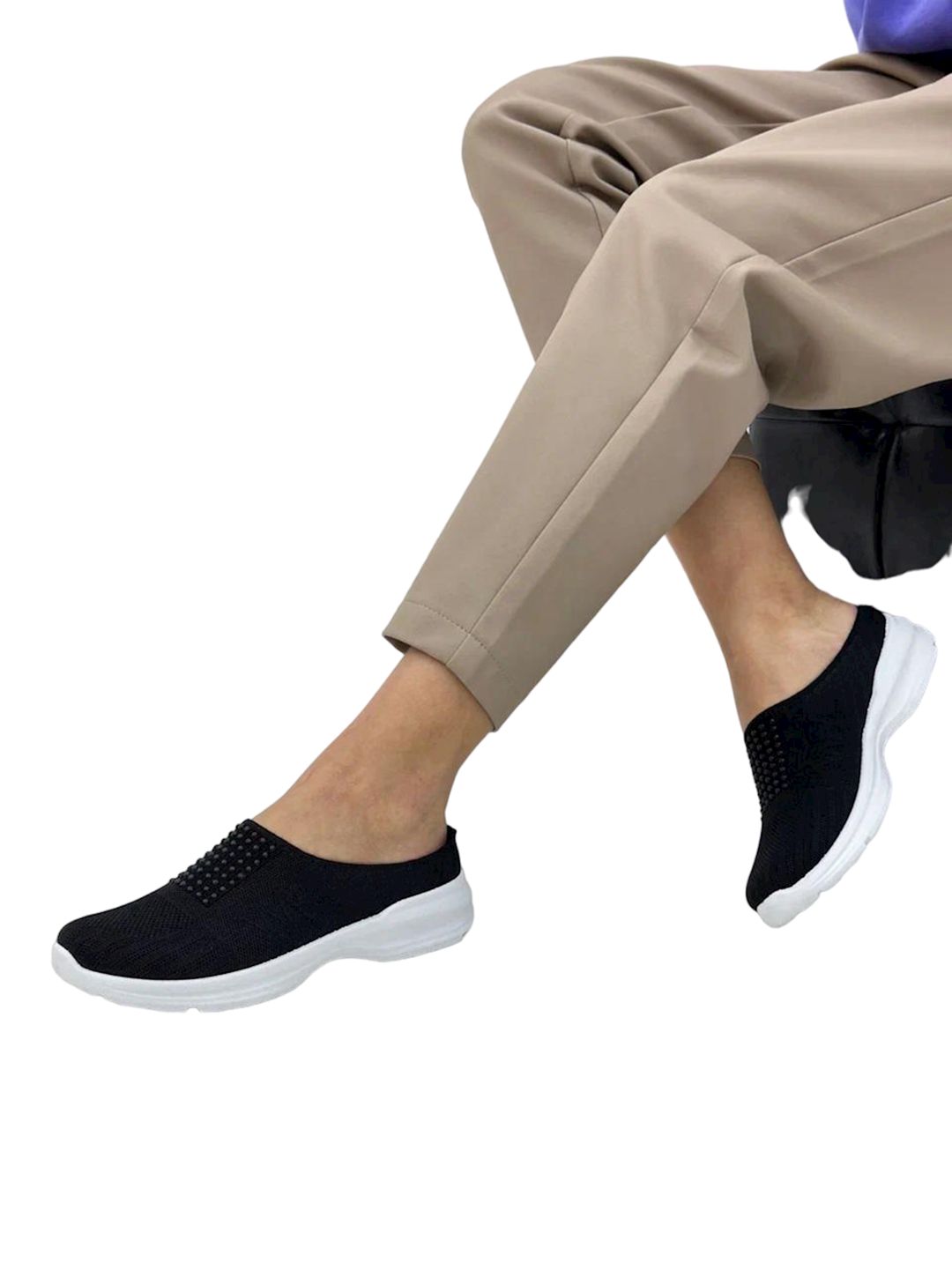 Qadınlar üçün sliponlar Raffelli w-283-1, qara, parça, ölçü 36 — Mallar, Bakı
