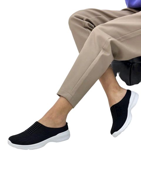 Qadınlar üçün sliponlar Raffelli w-283-1, qara, parça, ölçü 36 — Bakı