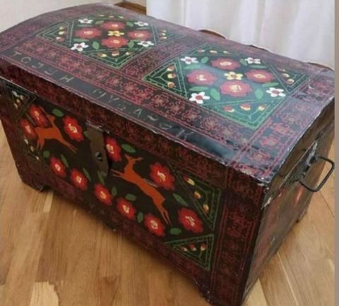 El işi taxta sandıq – dekorativ və saxlanma məqsədli - Material: bərk — Bakı