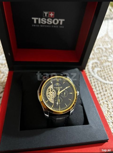 İşlənmiş, Qol saatı, Tissot, rəng - Qara — Şəki