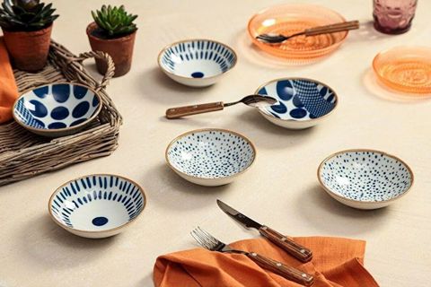 Kasalar dəsti Porland Spotty, farfor, rəngbərəng, 11.5 sm, 6 əd — Bakı