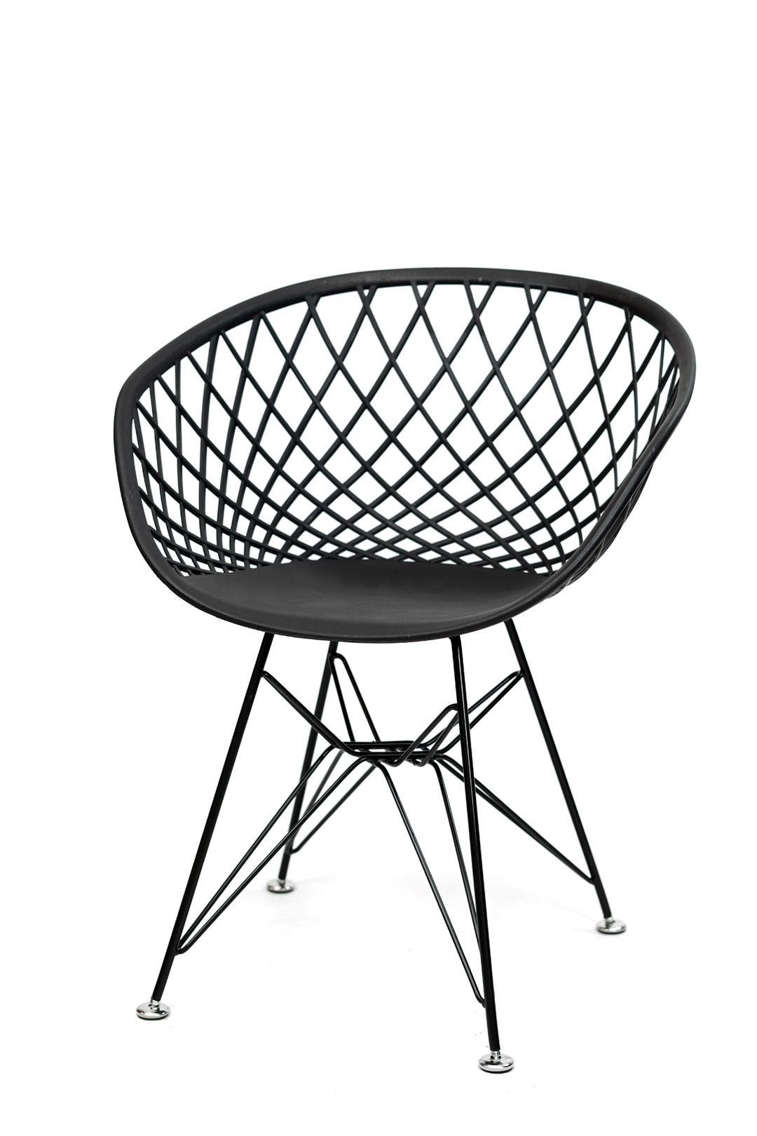 Stul Del Groups Bambo Spider 100, 64x54x78 sm, dəmir/plastik, qara — Stullar, Bakı
