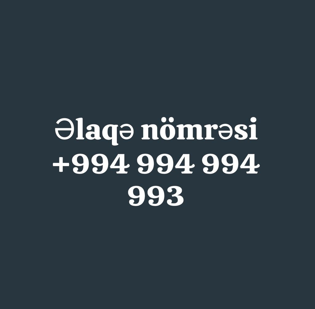 Xüsusi dizayna malik yadda qalan nömrə satılır: 994 994 993 (ölkə kodu — Registriya nömrələri, Lənkəran
