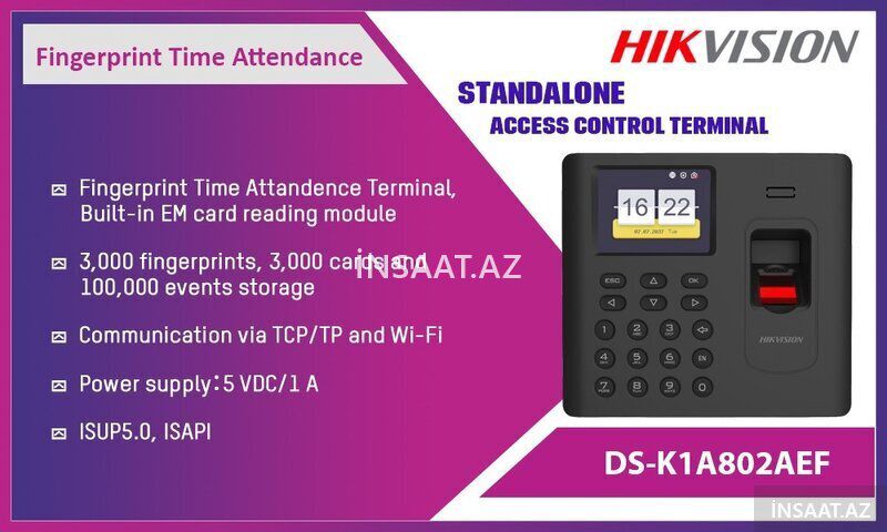 Hikvision K1a802 davamiyyətə nəzarət cihazı — Surveillance kameralar, Bakı (2)