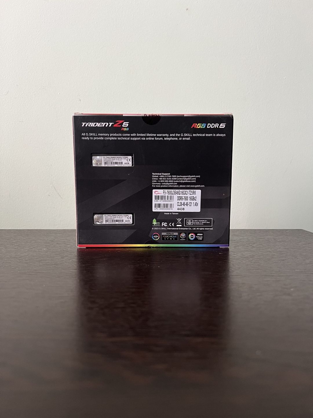 G.skıll Trident Z5 rgb DDR5 32GB(2x16GB) 7600Mhz CL36 — Kompüterlər və noutbuklar, Bakı (2)