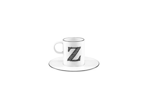 Qəhvə cütü Porland Letter Z 04A+P021916, ağ, 85 ml — Bakı