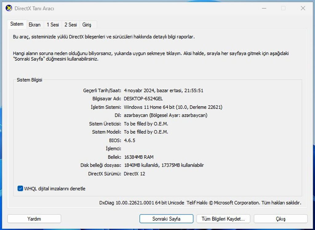 Masaüstü kompüter komplekti Texniki göstəricilər: - ƏS: Windows 11 — Masaüstü kompüterlər, Bakı (8)