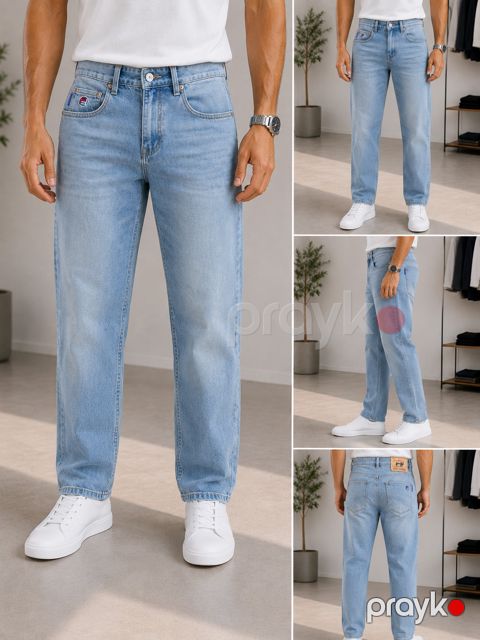 Dar cins kişilər üçün 2525344, mavi, poliester, ölçü 30 — Bakı