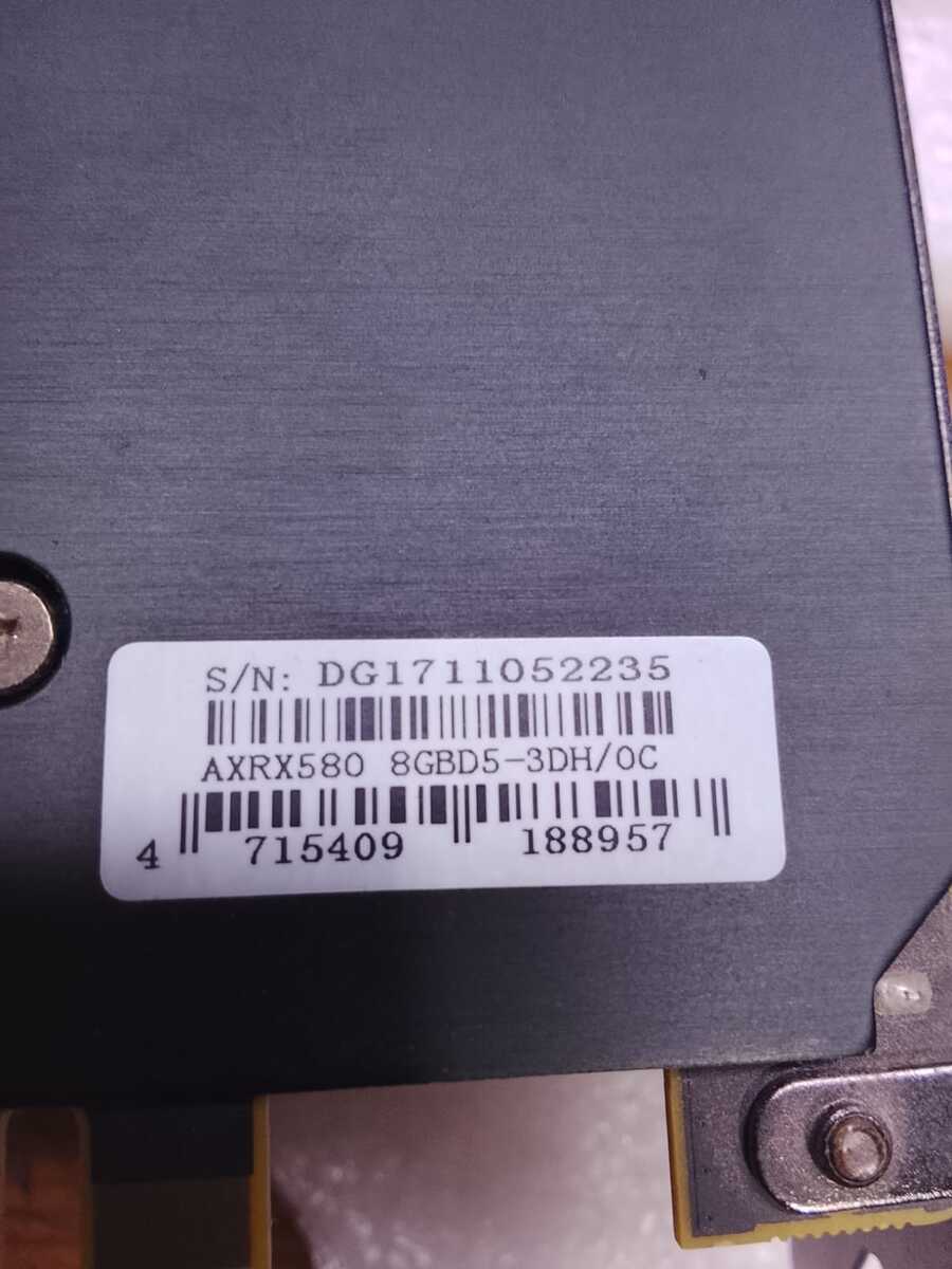 Video kart RTX580 8GB 256 bit — Kompüterlər və noutbuklar, Bakı (4)