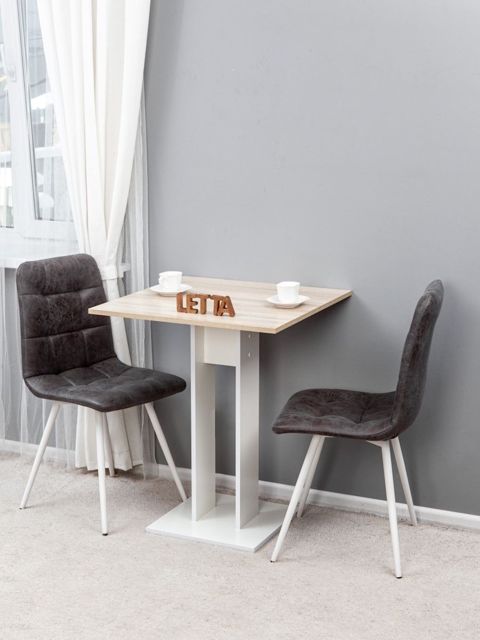 Nahar masası Letta, ağ, Ldsp, 78x65x65 sm — Bakı