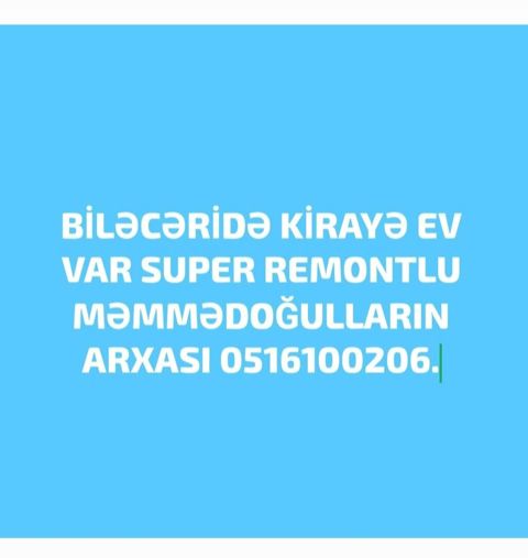 Kirayə mənzil – Biləcəri - Yer: Biləcəri, Məmmədoğulların arxası — Masazır