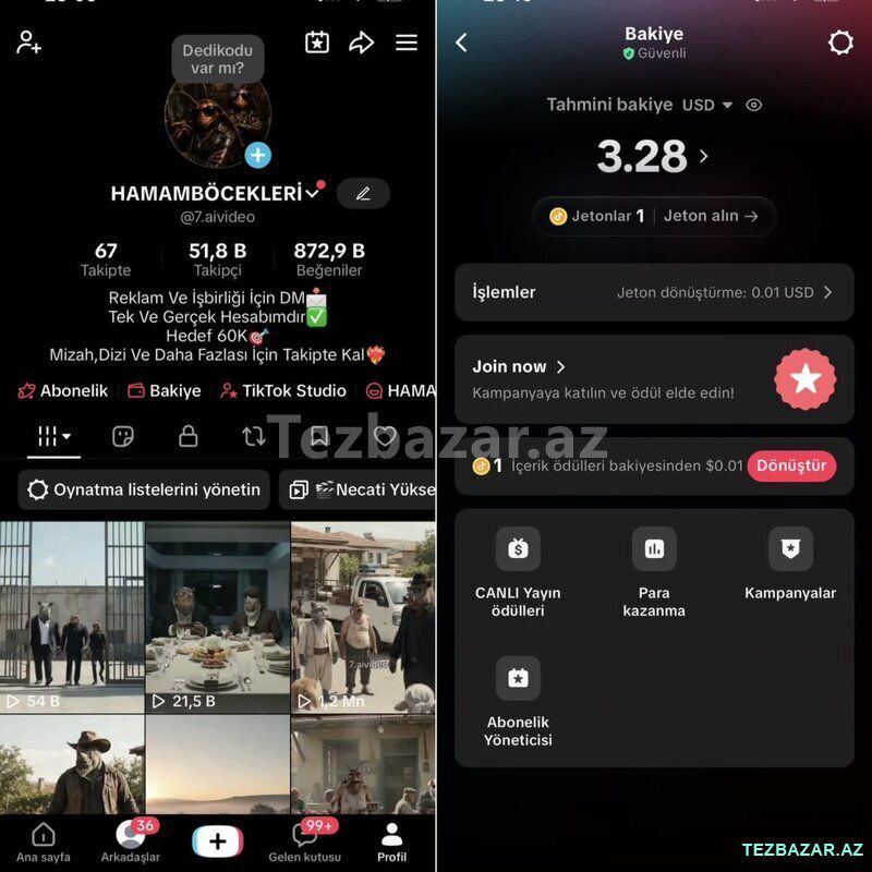 Tiktok sehifesi — Oyunlar, konsollər və proqramlar, İmişli