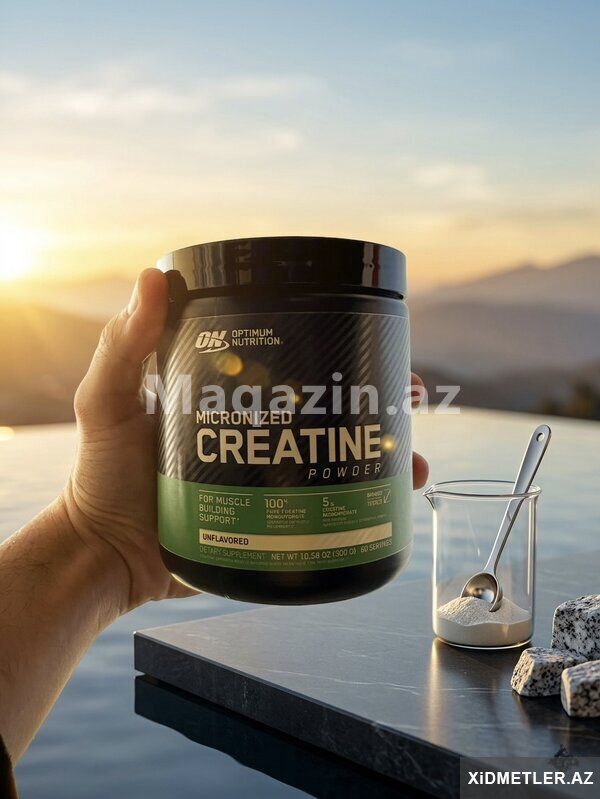 Creatine Optimum Nutrition Amerikan Kreatin 600gram Creatin — Gözəllik və səhiyyə, Bakı (4)