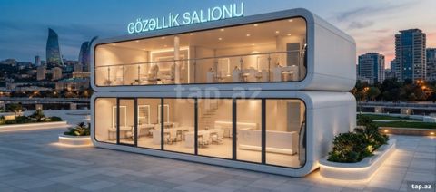 Futuristik İkimərtəbəli Kapsul tipli Modul Bina Gözəllik salonu — Bakı
