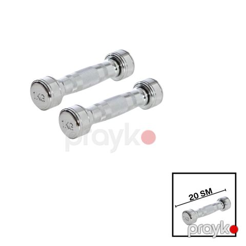 Qantellər Dumbell, gümüşü, 1х1 kq — Bakı