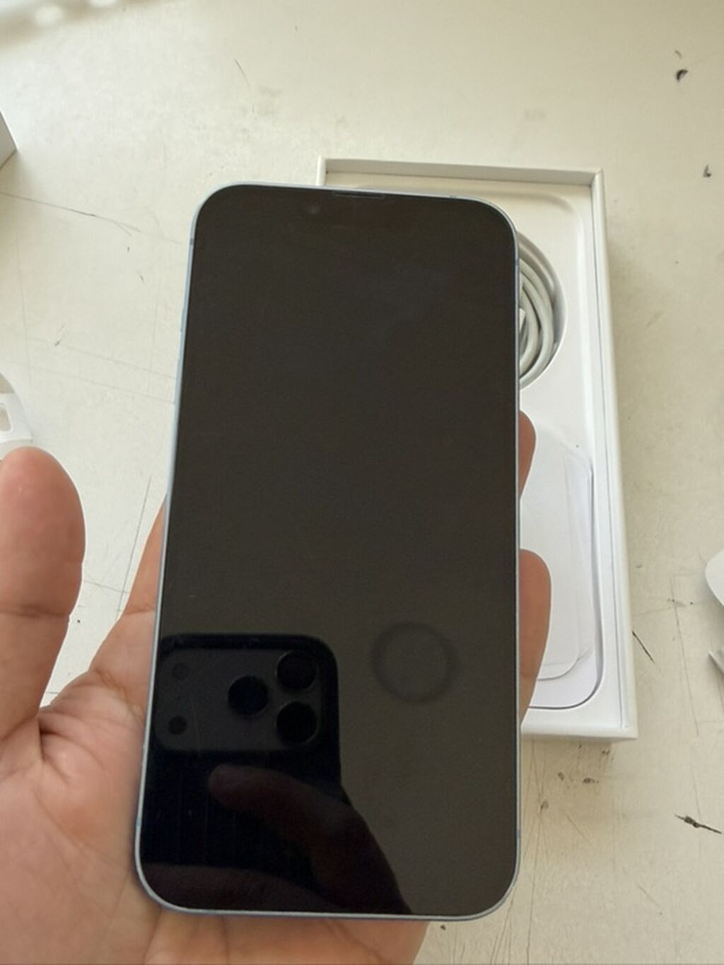 IPhone 14, 128 GB, Mavi, Face ID, Sənədlərlə — Apple iPhone, Masazır (4)