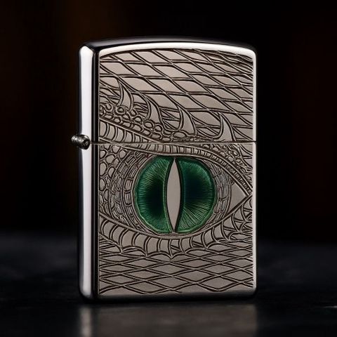 Зажигалка Zippo Armor Emerald Reptile Eye — Bakı