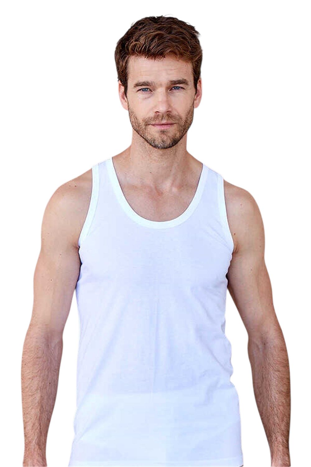 Kişilər üçün mayka dəsti QD10497, ağ, pambıq, ölçü L/XL, 6 əd — Mallar, Bakı