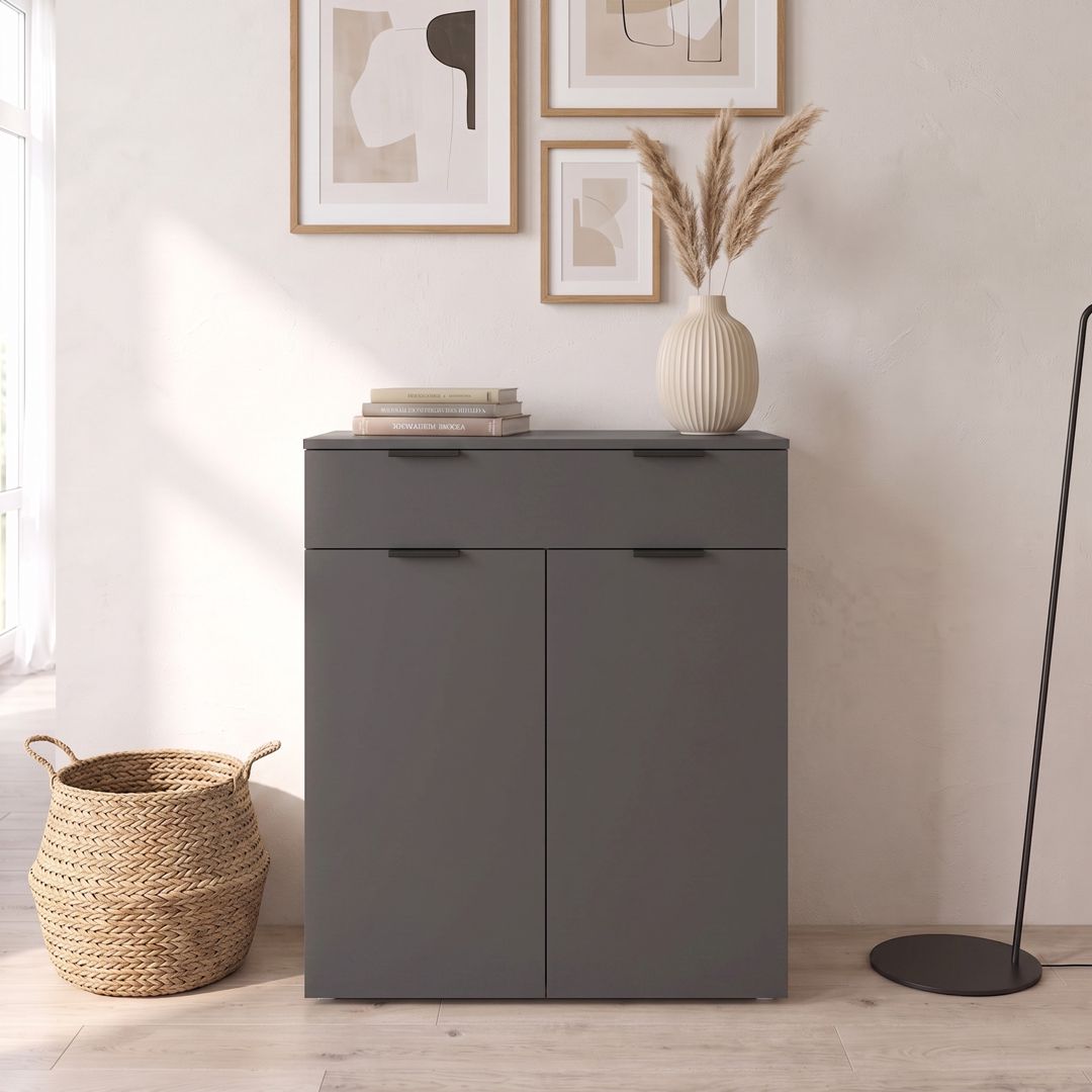 Komod universal UNK01, Ldsp, antrasit, 90x60x45 sm — Mallar, Bakı