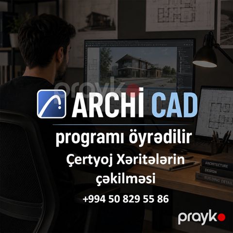 ArchiCad dərsləri çertyoj xəritəçəkmə öyrədilir — Bakı