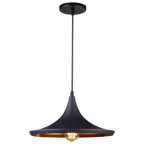 Asma çıraq, metal, qara/qızılı, 27 sm — Bakı