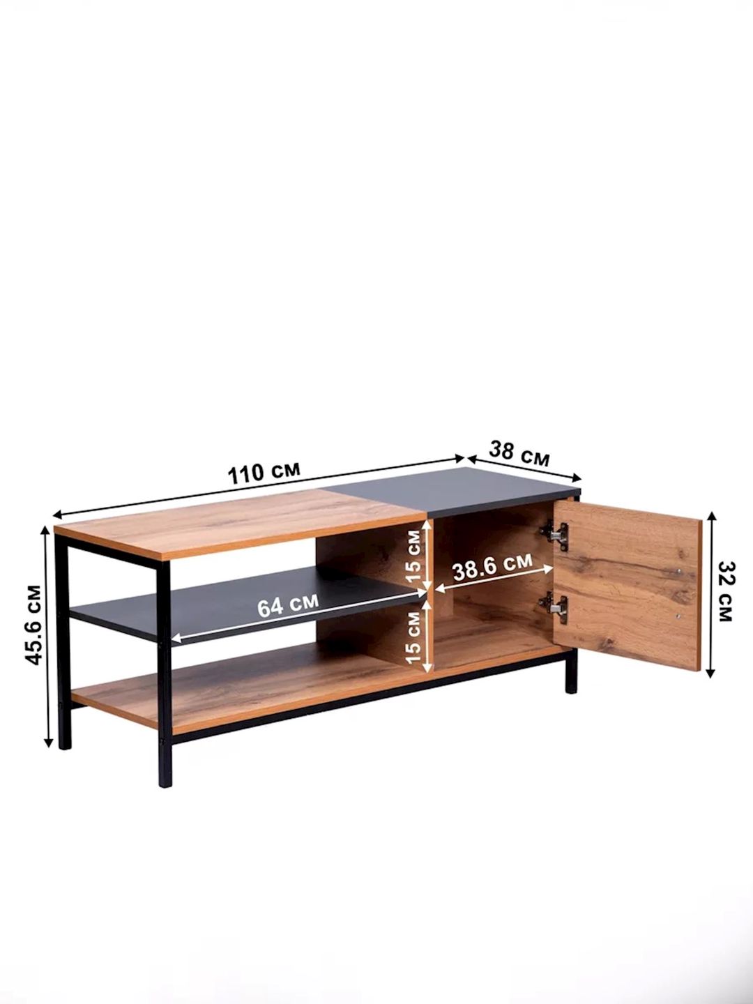 TV üçün tumba 3563_LETNEWKombVotAnd, Ldsp, rəngbərəng, 45.6x38x110 sm — Mallar, Bakı (2)