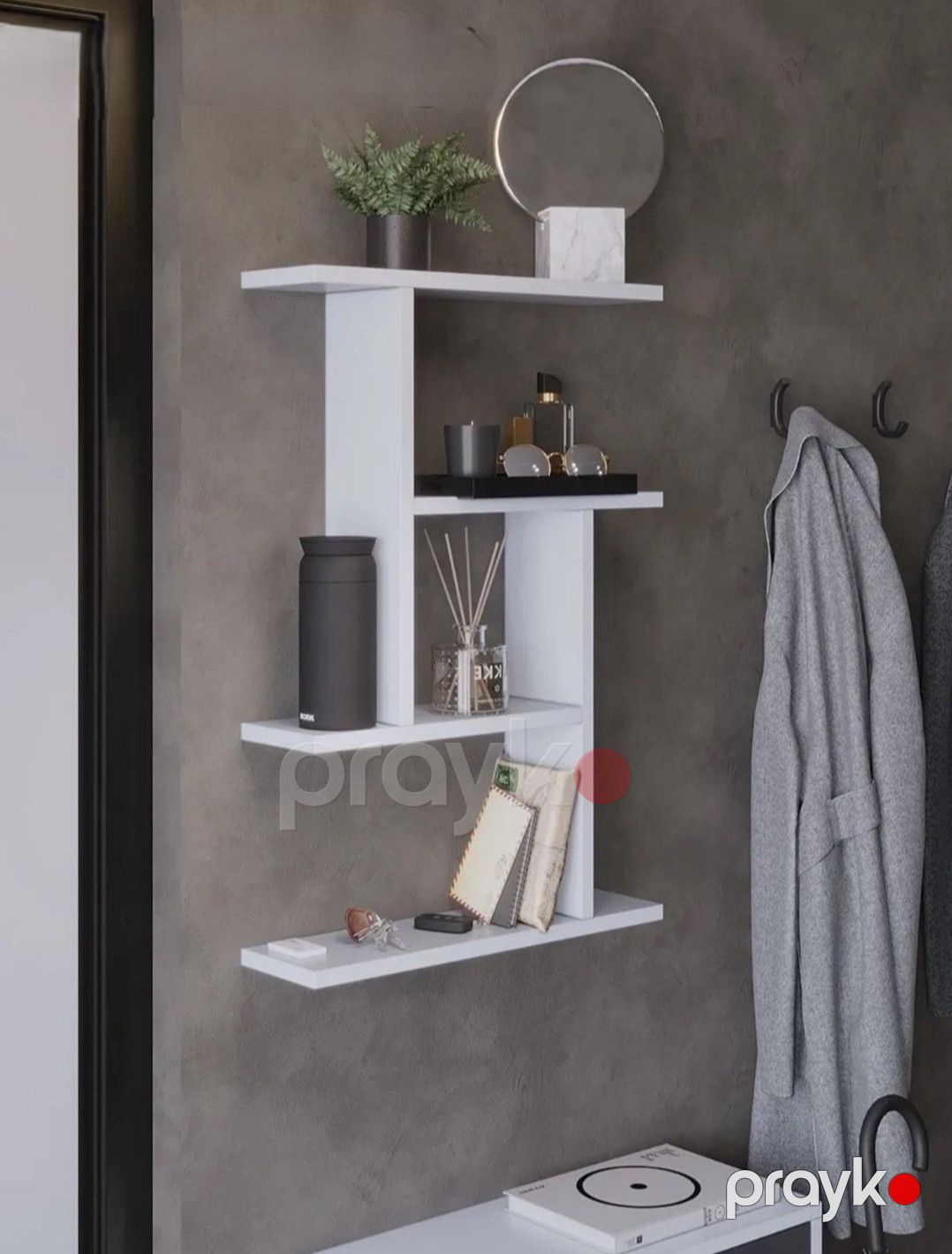 Divar rəfi SO47, laminat, 67x45 sm — Mallar, Bakı (3)