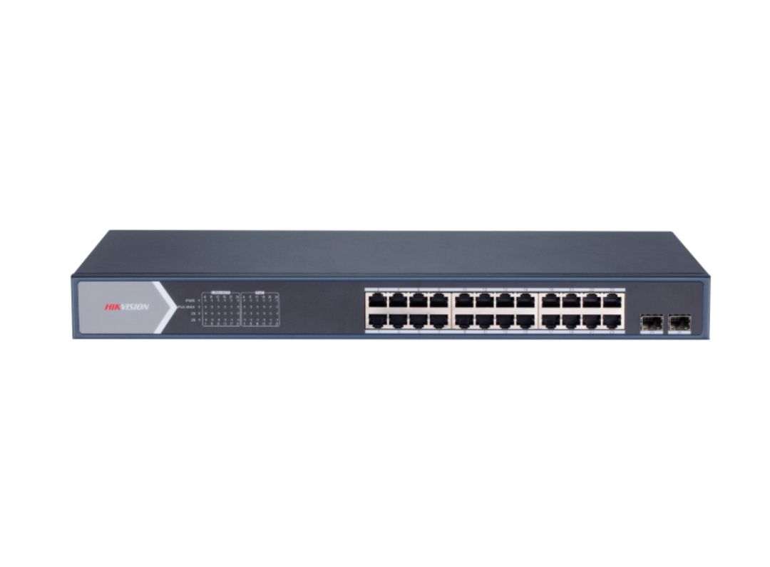 Hikvision DS-3E0526P-E/M 24 Port Gigabit Unmanaged PoE Switch — Şəbəkə və server avadanlığı, Bakı (2)
