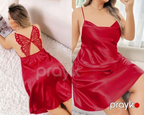 Kombinasiya qadınlar üçün 6407187, qırmızı, atlas, ölçü XXL — Bakı