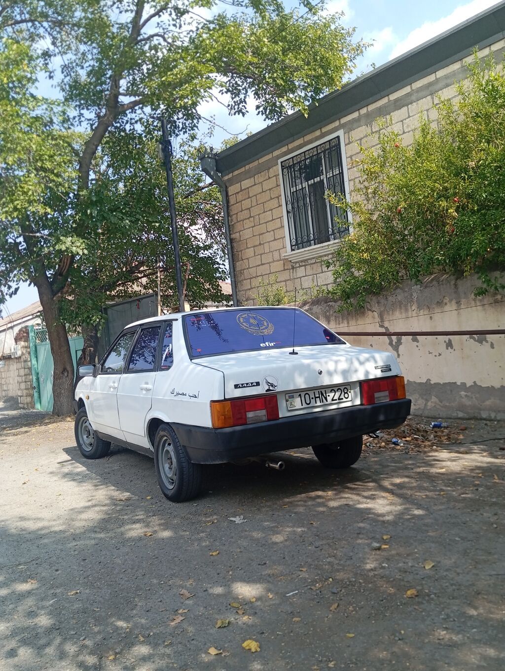 VAZ 21099 “Lada Samara” sedan - Kuzov: 4 qapılı sedan, ağ rəng 10-HN-228 — Avtomobillər, Tərtər (3)