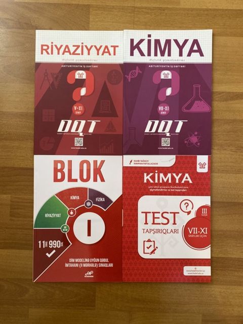 Abituriyentlər üçün hazırlıq və test dəftərləri dəsti Məzmun — Bakı