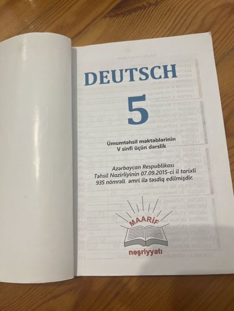 Məhsul: Alman dili dərsliyi – 5-ci sinif (Deutsch Lehrbuch 5) — zahra_hasanli