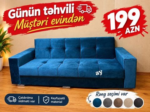 Müasir dizaynlı yumşaq məkan divanı - Rahat oturuş və arxalıq — Yumşaq mebel