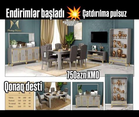 Qonaq Dəsti – Masay Mebel Qiymət: 750 AZN (XMD) Çatdırılma: pulsuz — Bakı
