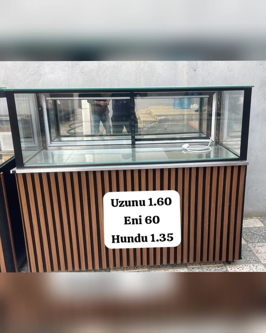 850₼ vitrin soyuducu 15gun işlənməyib heç ucuz satılır Bulbulə 9895 — Soyuq vitrini, Digah
