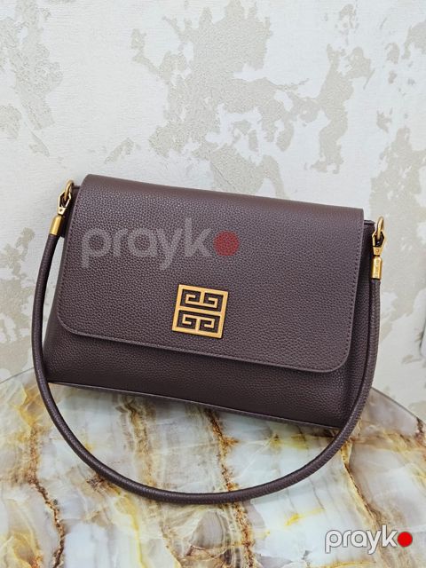 Çiyin çantası 015020-0802-20, tünd qəhvəyi, 16x26 sm — Bakı