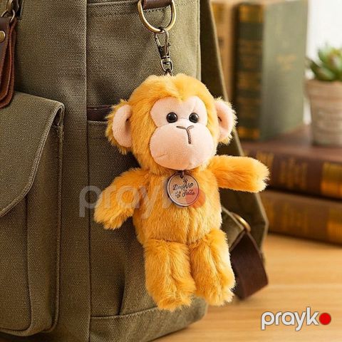 Brelok, peluş, sarı, 19 mm — Bakı