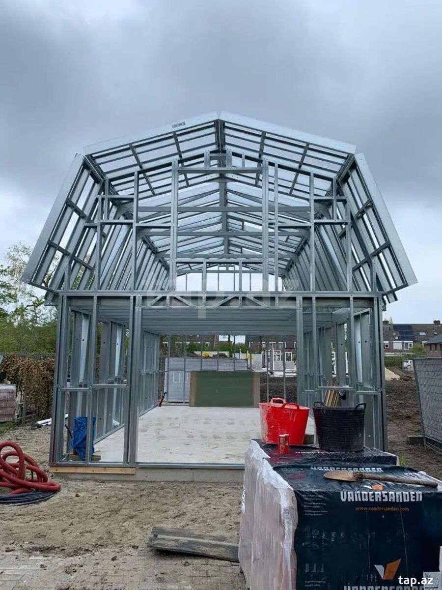 Prefabrik yüngül polad konstruksiya tikintisi Lstk — Hazır konstruksiyalar, Bakı (4)