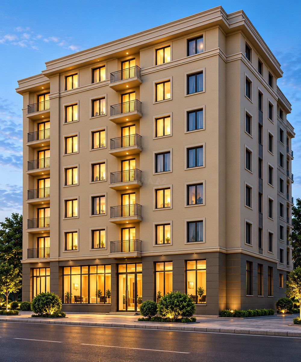 Satılır 1 otaqlı yeni tikili 57 m² — Mənzil, Bakı (4)