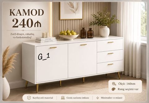Kamod – zərif dizayn, rahatlıq və funksionallıq bir arada — Sumqayıt