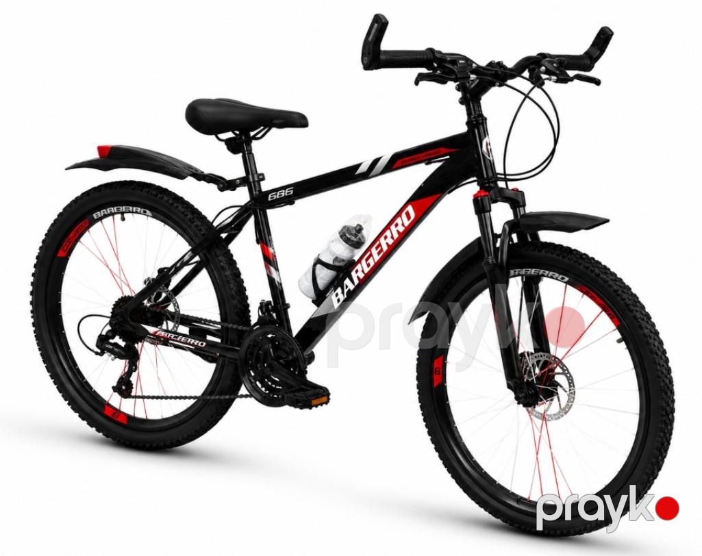 Uşaq velosipedi Bargerroo 24", qara/qırmızı — Velosipedlər, Bakı (2)